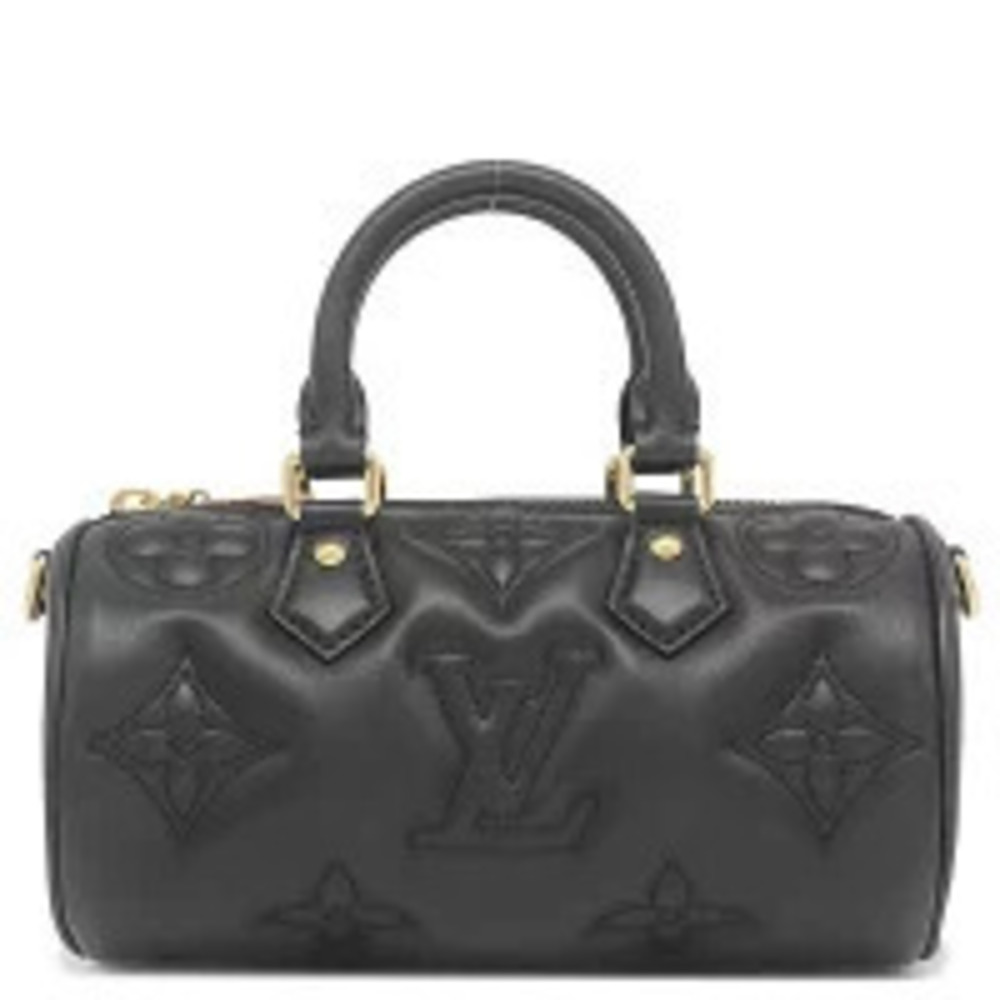 Louis Vuitton Papillon Bubblegram Monogram Empreinte Bag Black